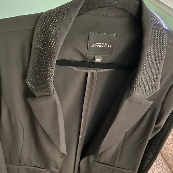 SHIMMER STRIPE BOYFRIEND BLAZER & PANTS - Picture 3 of 16